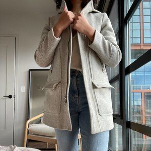 J. Crew Chateau Parka in Italian stadium-cloth wool (0P)